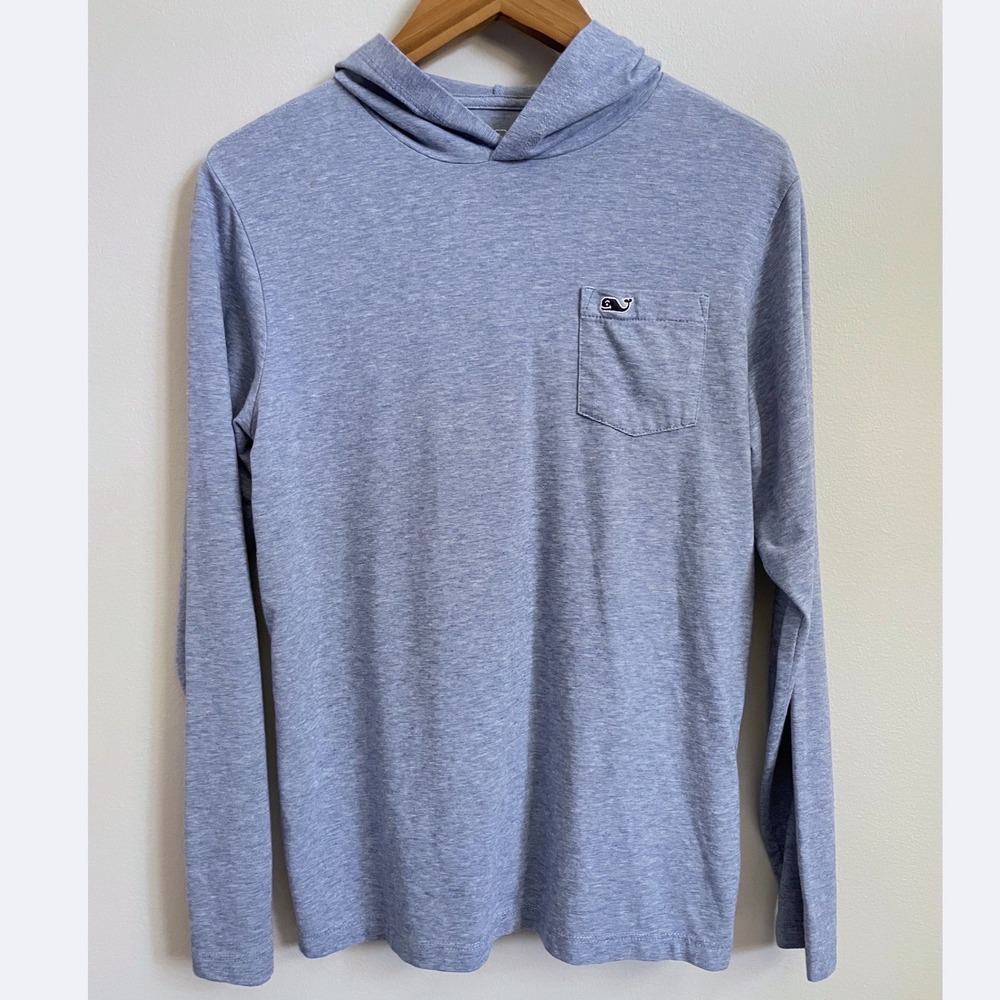 Vineyard Vines Lightweight Hoodie Navy White Size Boy's Medium